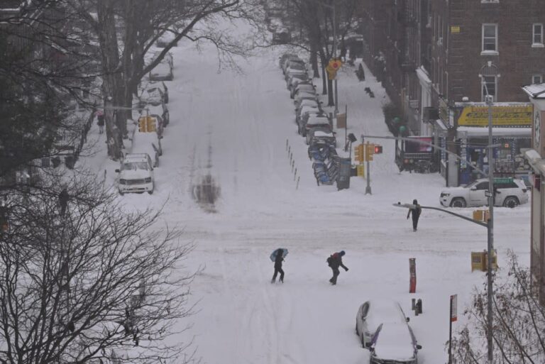 At least 10 New Yorkers were found dead outdoors as below-freezing temperatures and a bruising snowstorm gripped the Big Apple over the weekend, officials said Tuesday. Paul Martinka for NY Post
