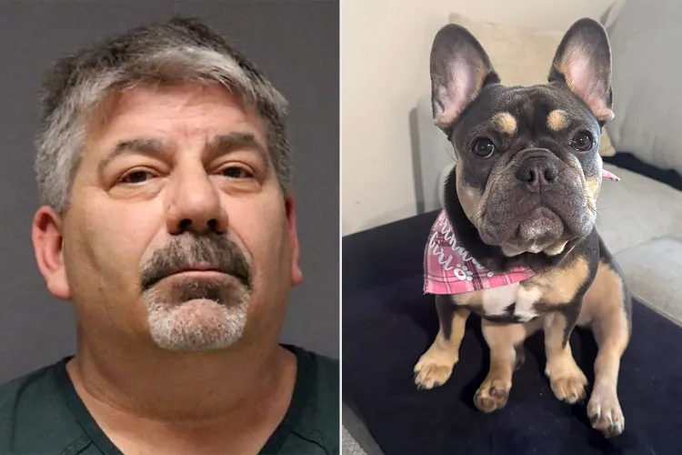 Jeffrey Lentz and Ruby. Credit : Ocean County Jail;Justice for Ruby/Facebook