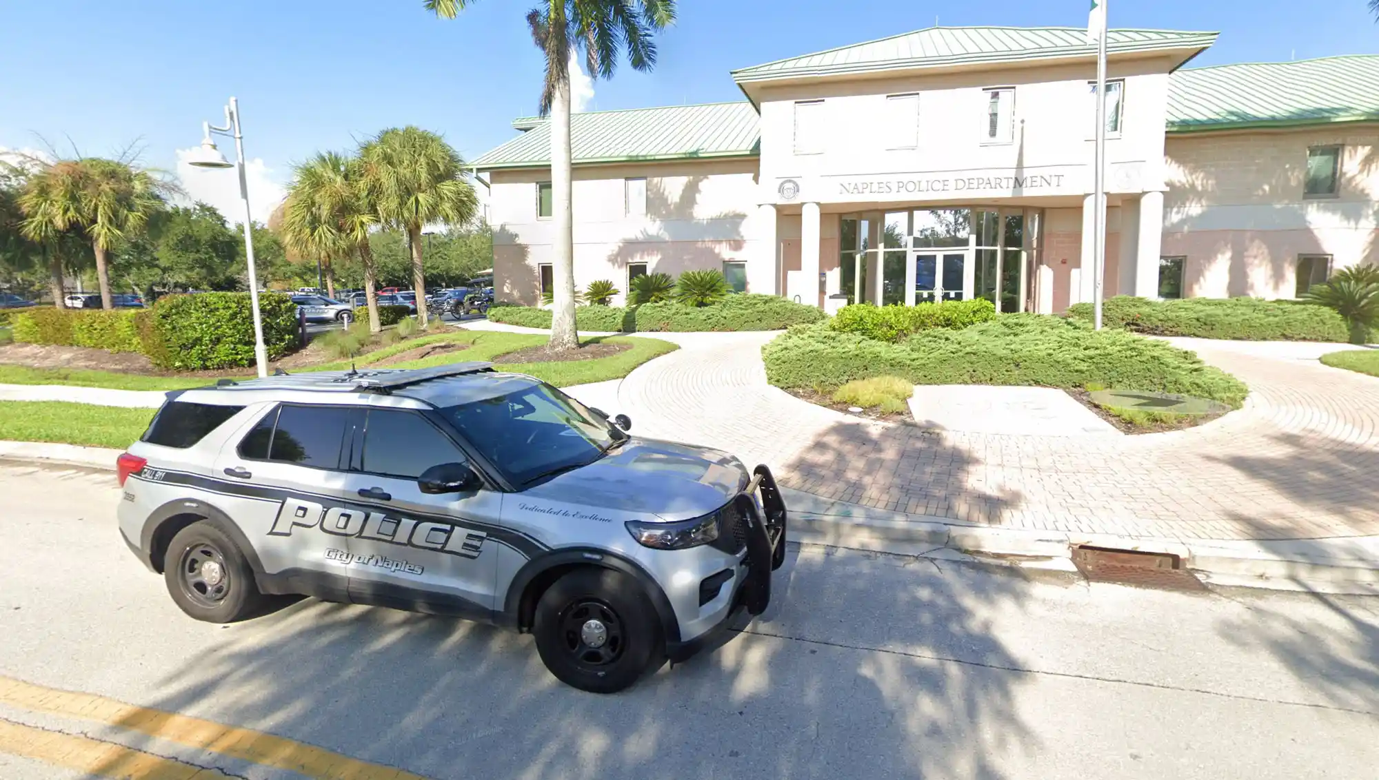 City of Naples police vehicle (stock image). google maps