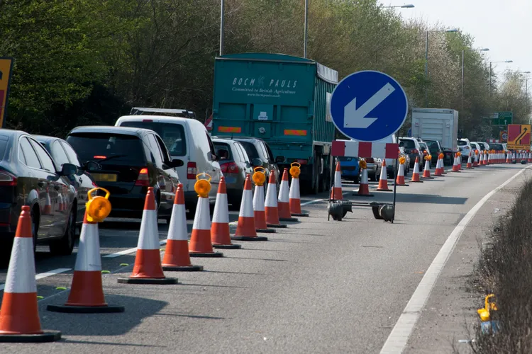 Stock photo of a traffic jam. Credit : National Motor Museum/Heritage Images/Getty