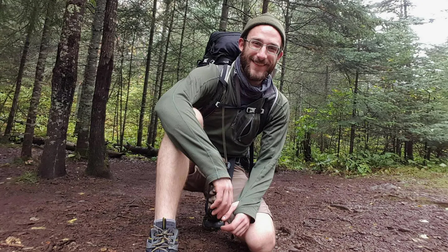 This undated photo provided by Michael Pretti shows Alex J. Pretti, the man who was shot by a federal officer in Minneapolis on Saturday, Jan. 24, 2026.  (Michael Pretti via AP)