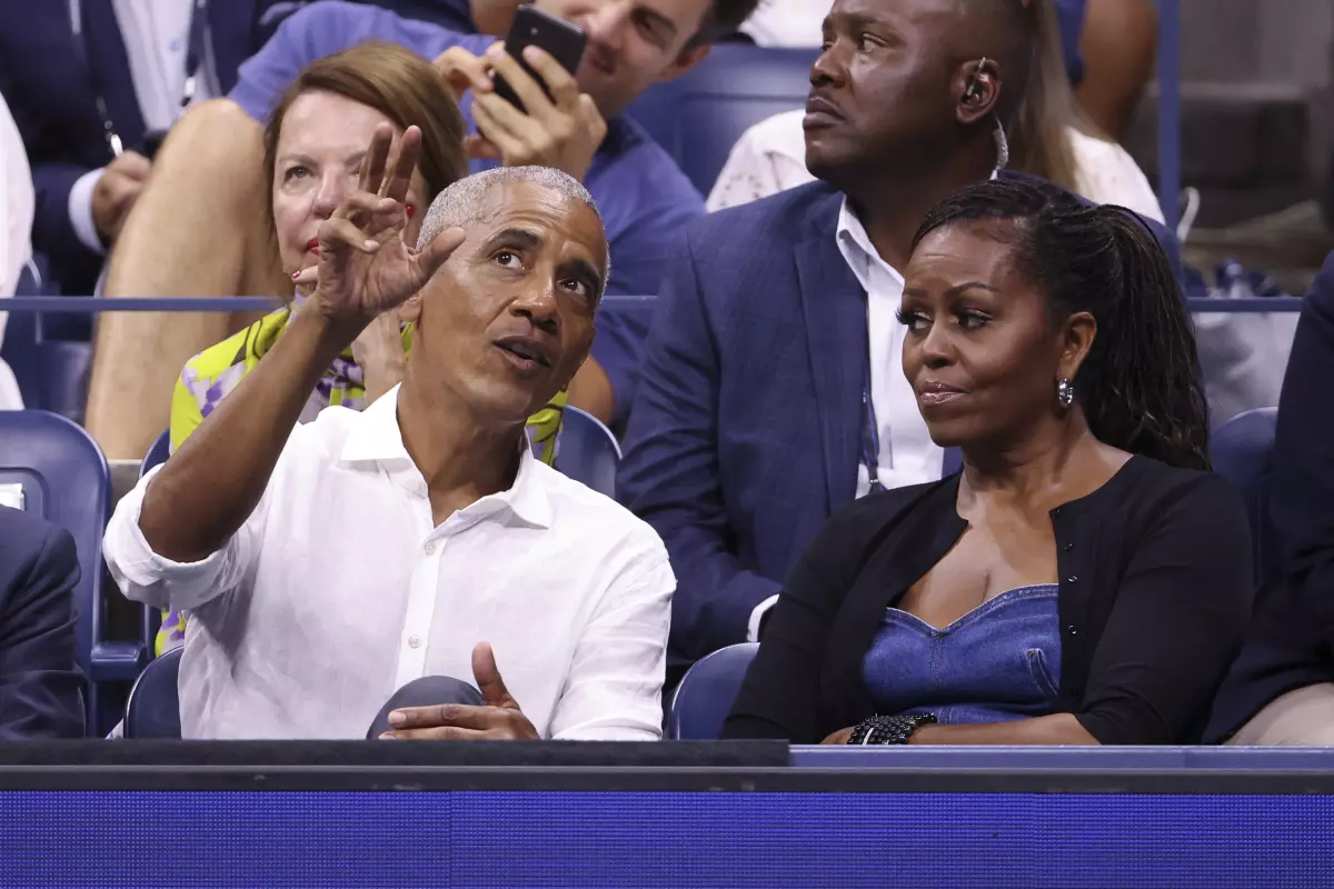 Former President of the United States Barack Obama and former First Lady Michelle Obama in 2023. (Jean Catuffe / GC Images)