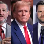Sen. Ted Cruz allegedly spoke about President Donald Trump and VP JD Vance in secret recordings. Credit : Kevin Dietsch/Getty; Luke Hales/Getty; Chip Somodevilla/Getty