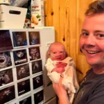 Allison Wilcox's husband, baby, and ultrasounds. Credit : Allison Wilcox