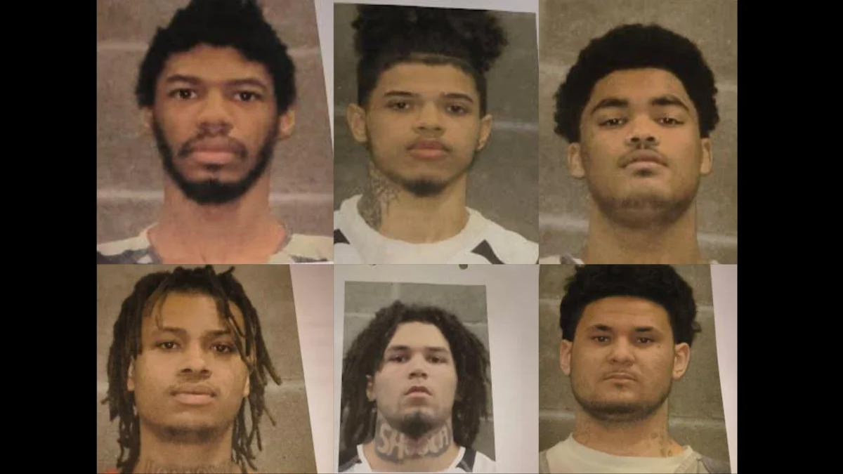 Top, from left to right: Trenton Taplin, Kopelon Vicknair, Destin Brogan  Bottom, from left to right: Kevin Slaughter, Krisean Salinas, Kolin Looney